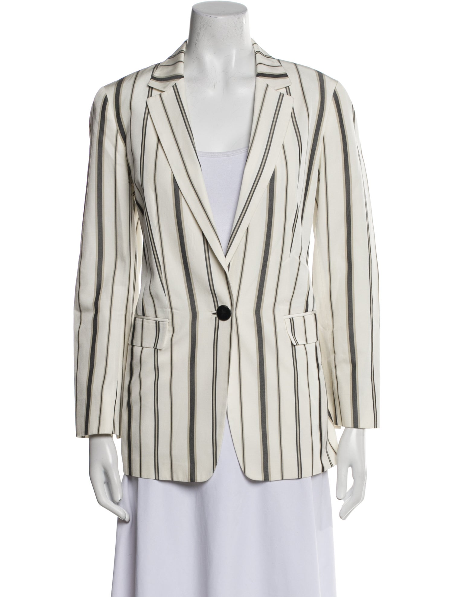 Lafayette 148 Silk Striped Blazer