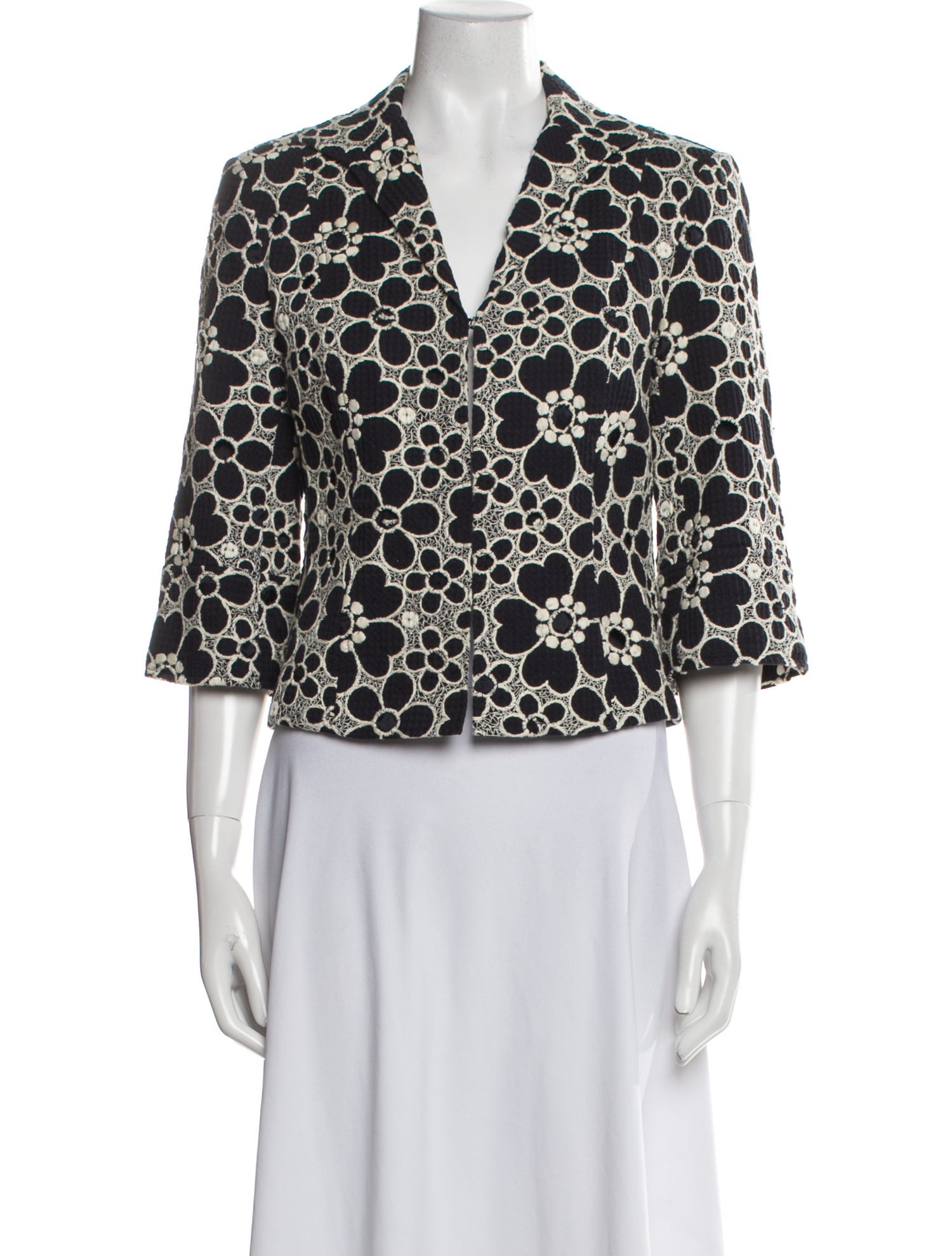 Lafayette 148 Floral Print Blazer