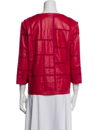 Lafayette 148 Leather Evening Jacket