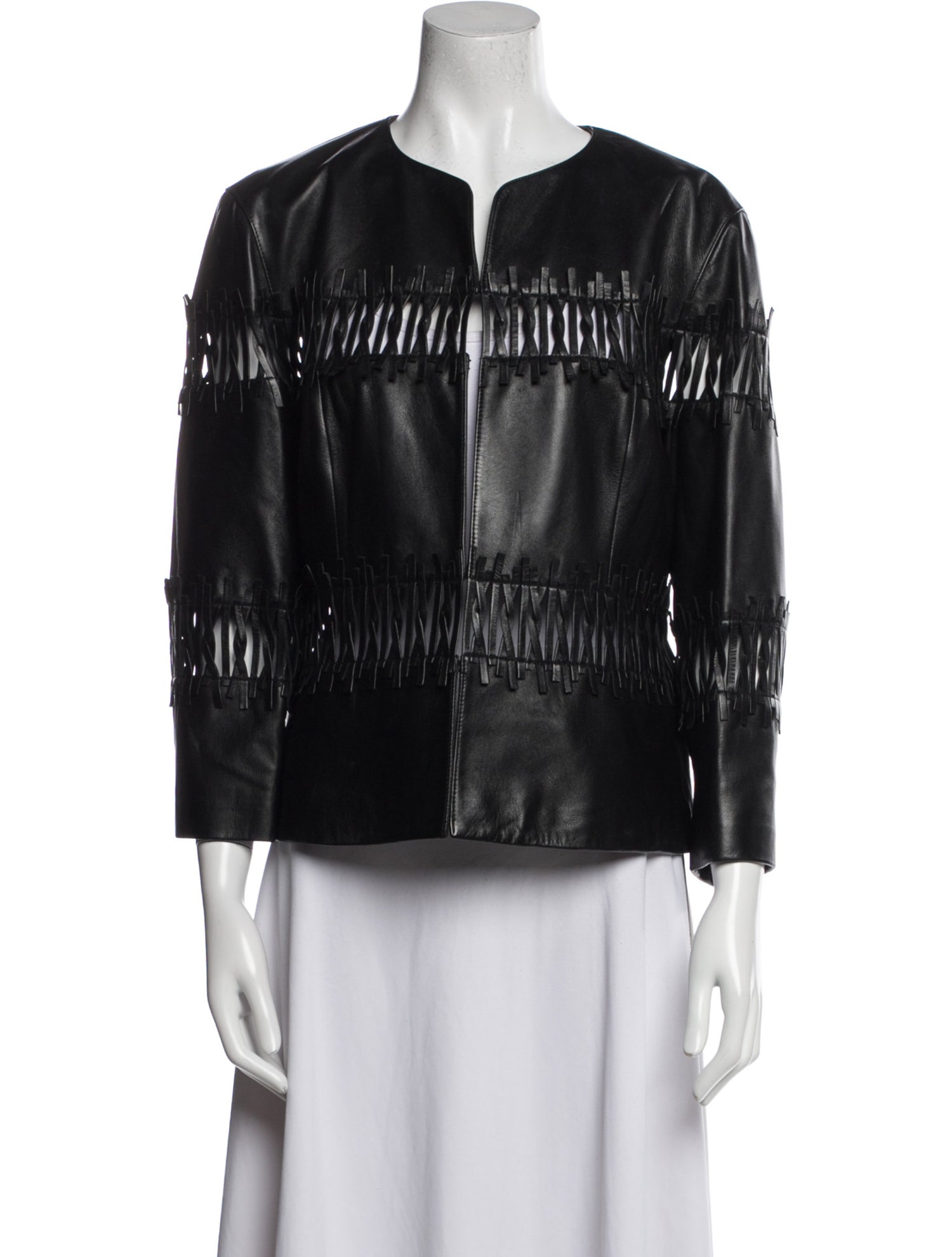 Lafayette 148 Leather Evening Jacket