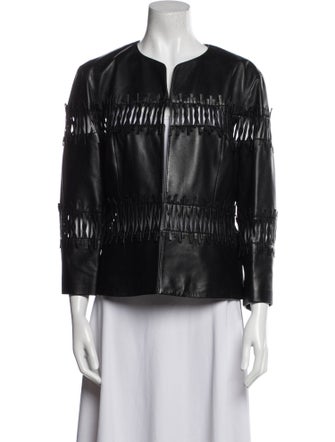 Lafayette 148 Leather Evening Jacket