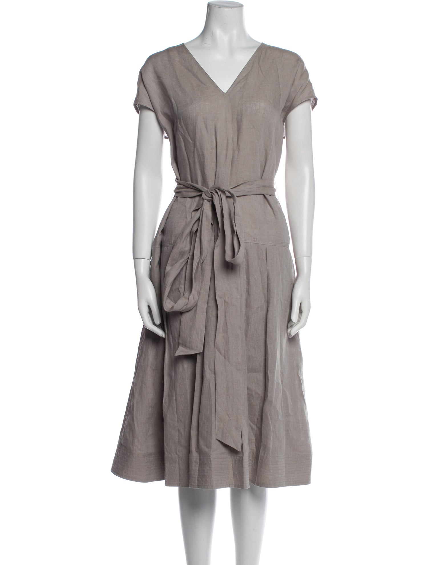 Lafayette 148 Linen Midi Length Dress