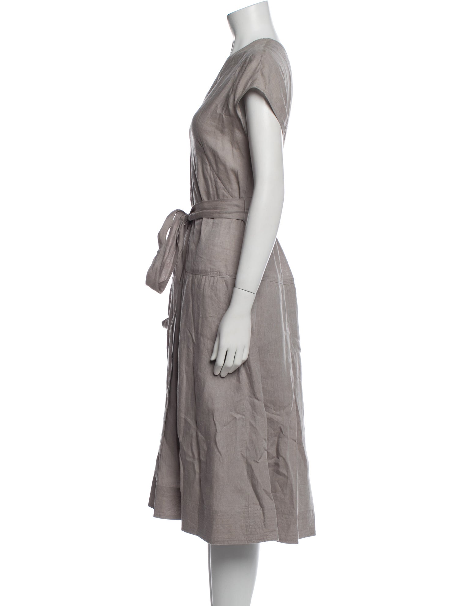 Lafayette 148 Linen Midi Length Dress