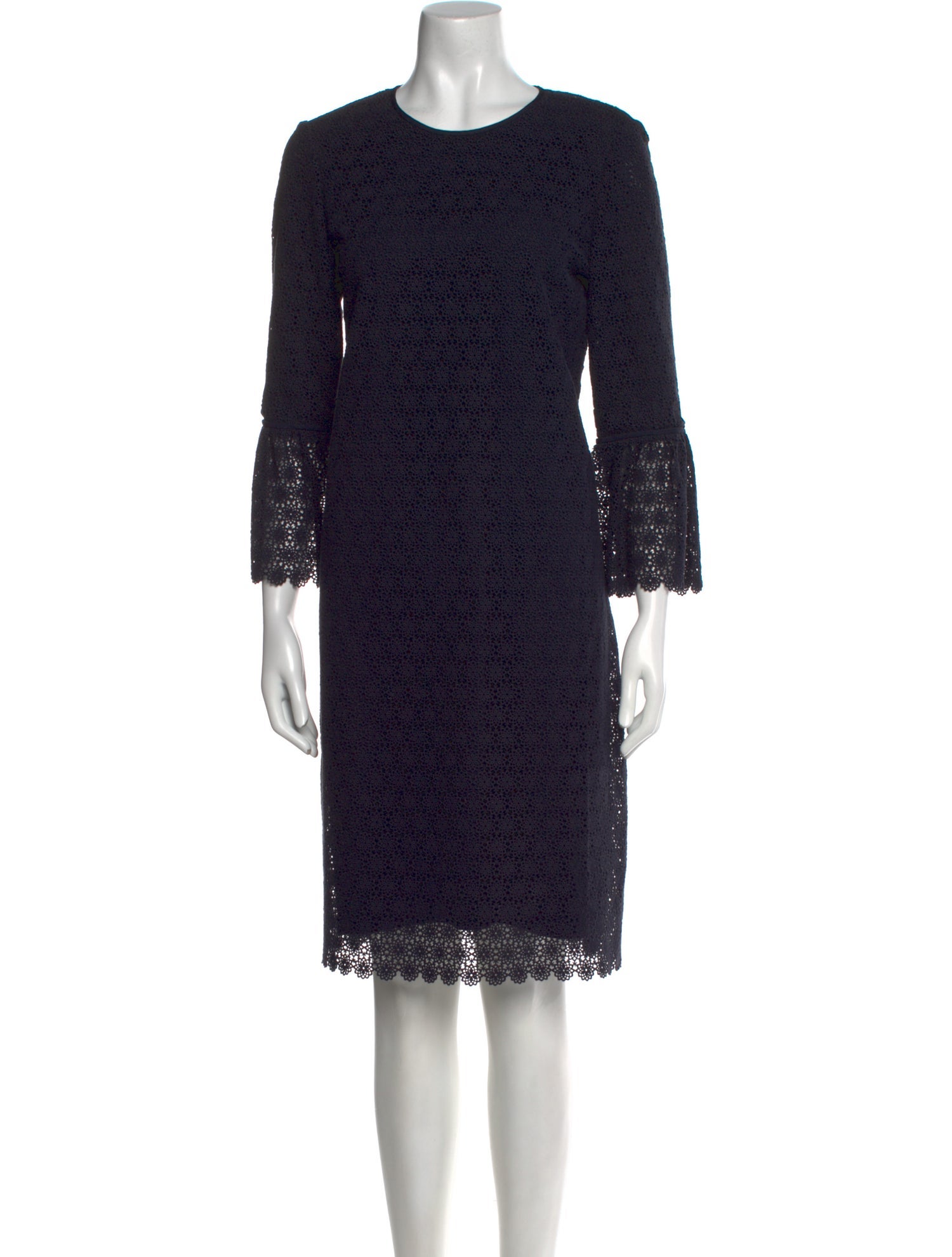 Lafayette 148 Crew Neck Knee-Length Dress
