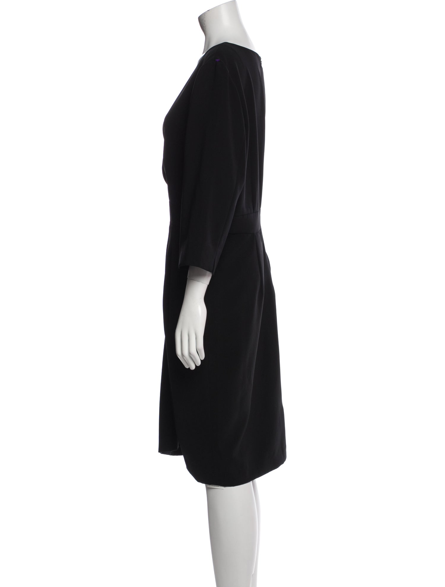 Lafayette 148 V-Neck Knee-Length Dress