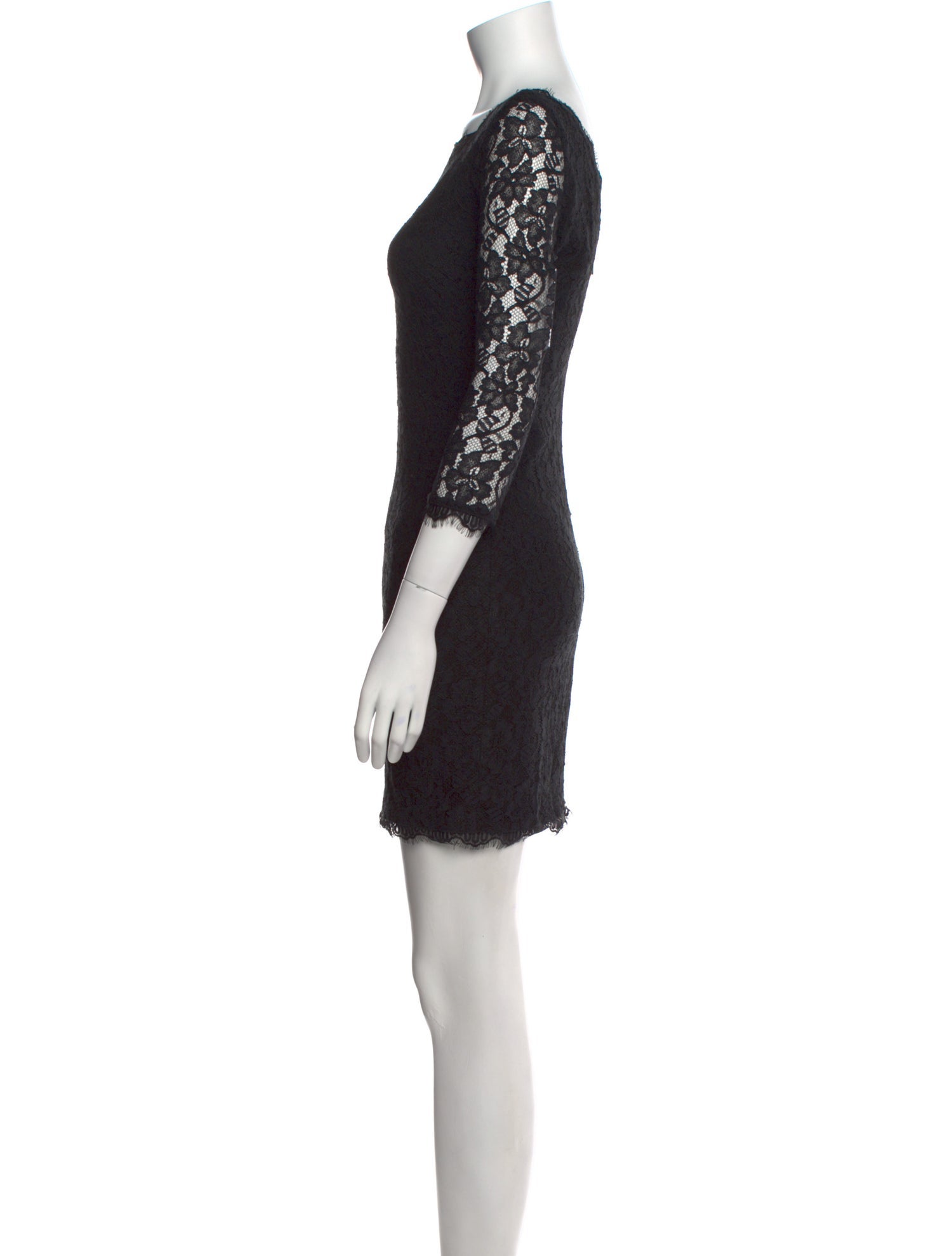 Lafayette 148 Lace Pattern Mini Dress