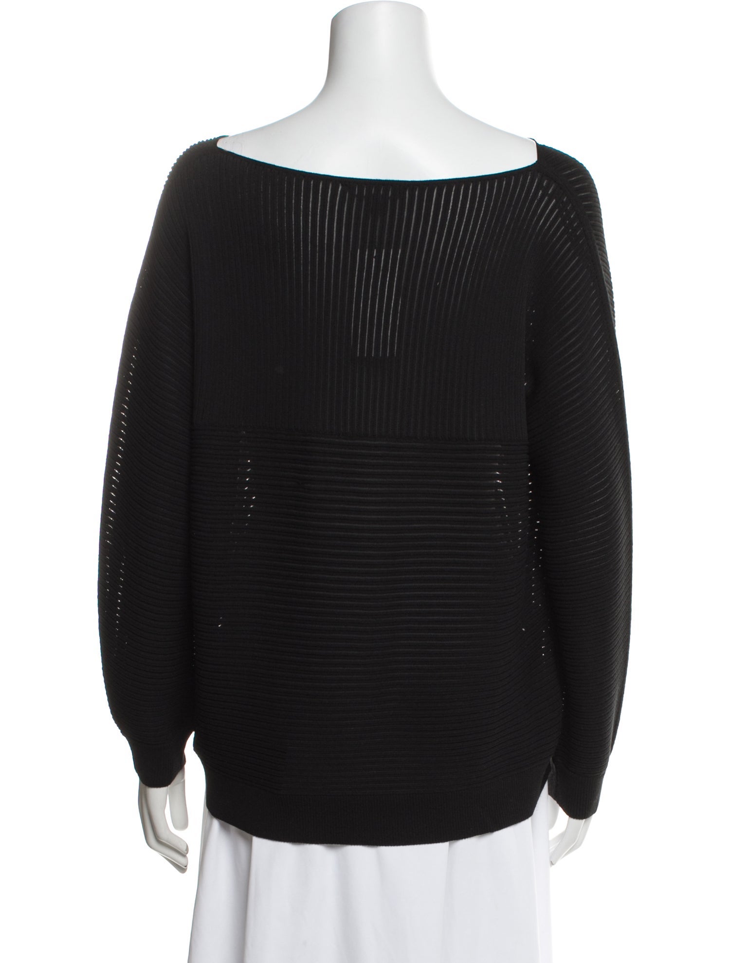 Lafayette 148 Bateau Neckline Long Sleeve Top