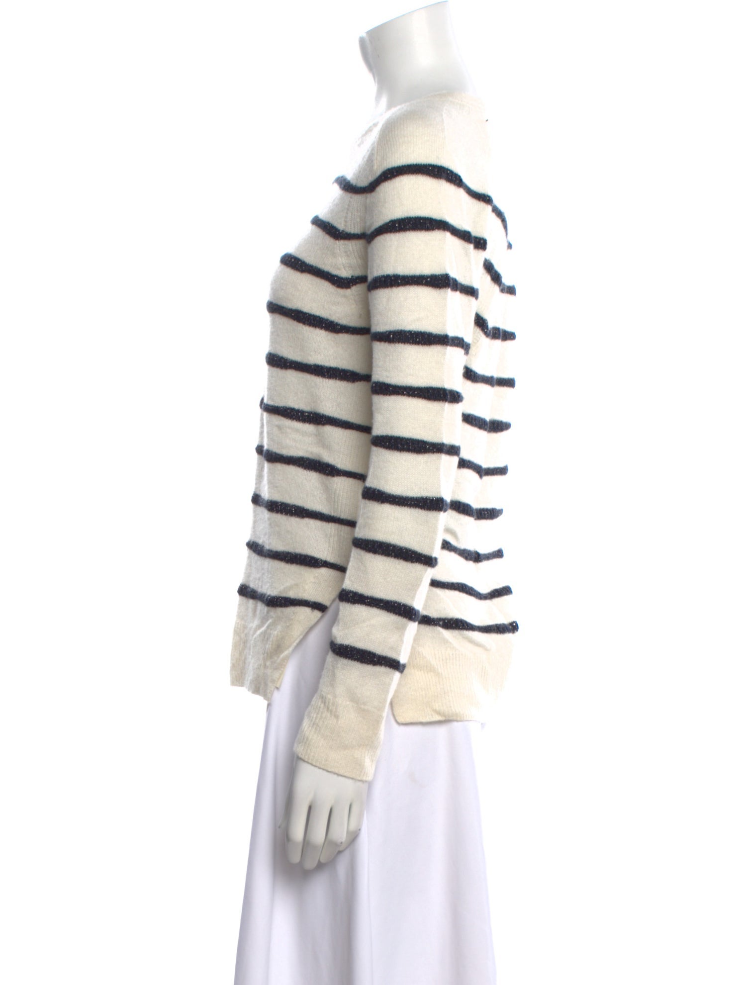 Lafayette 148 Cashmere Striped Sweater