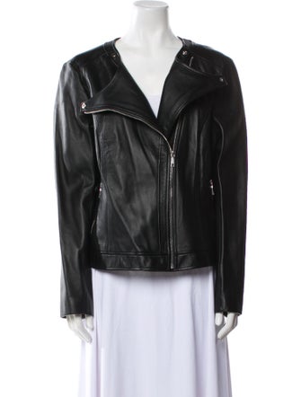 Lafayette 148 Leather Biker Jacket