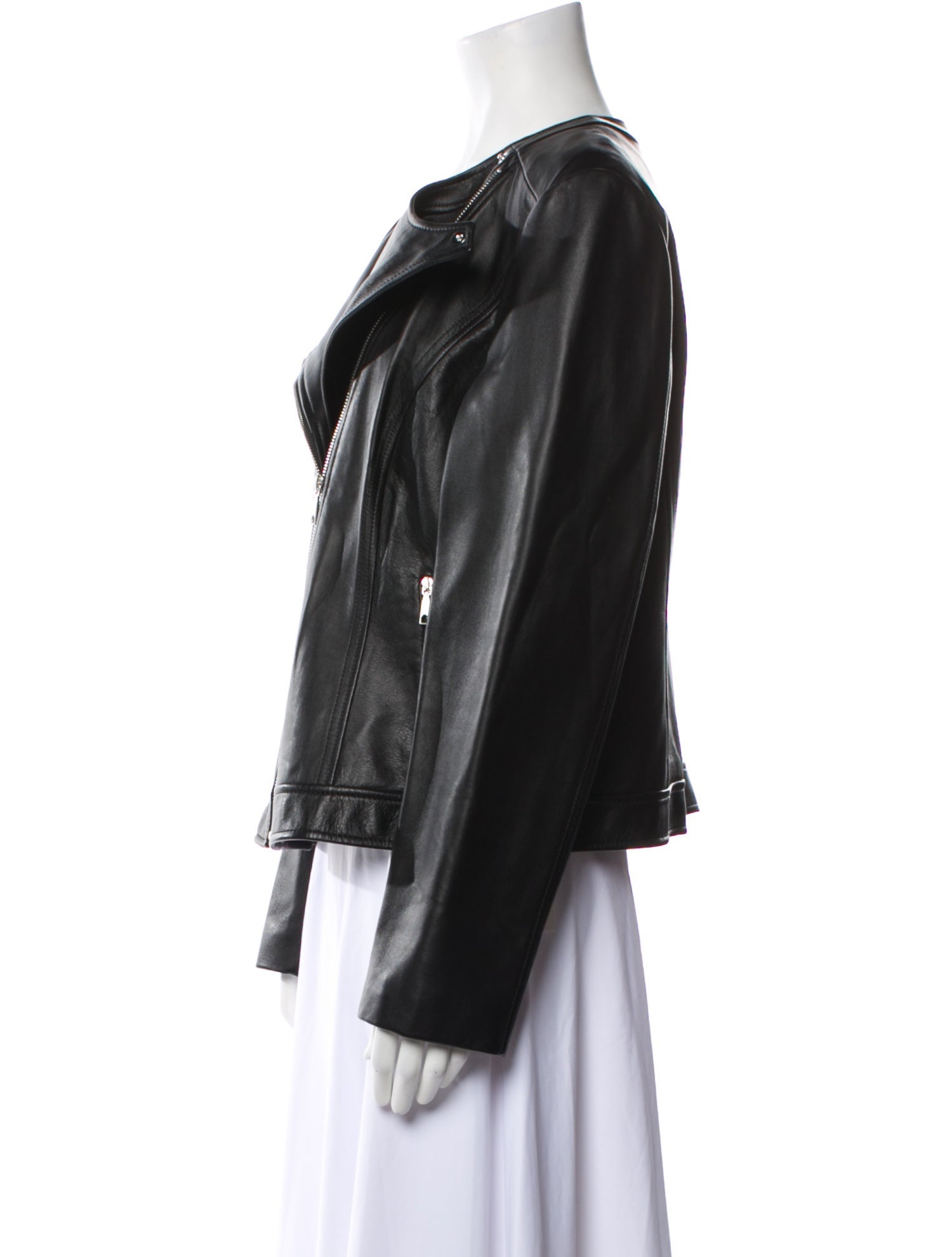 Lafayette 148 Leather Biker Jacket