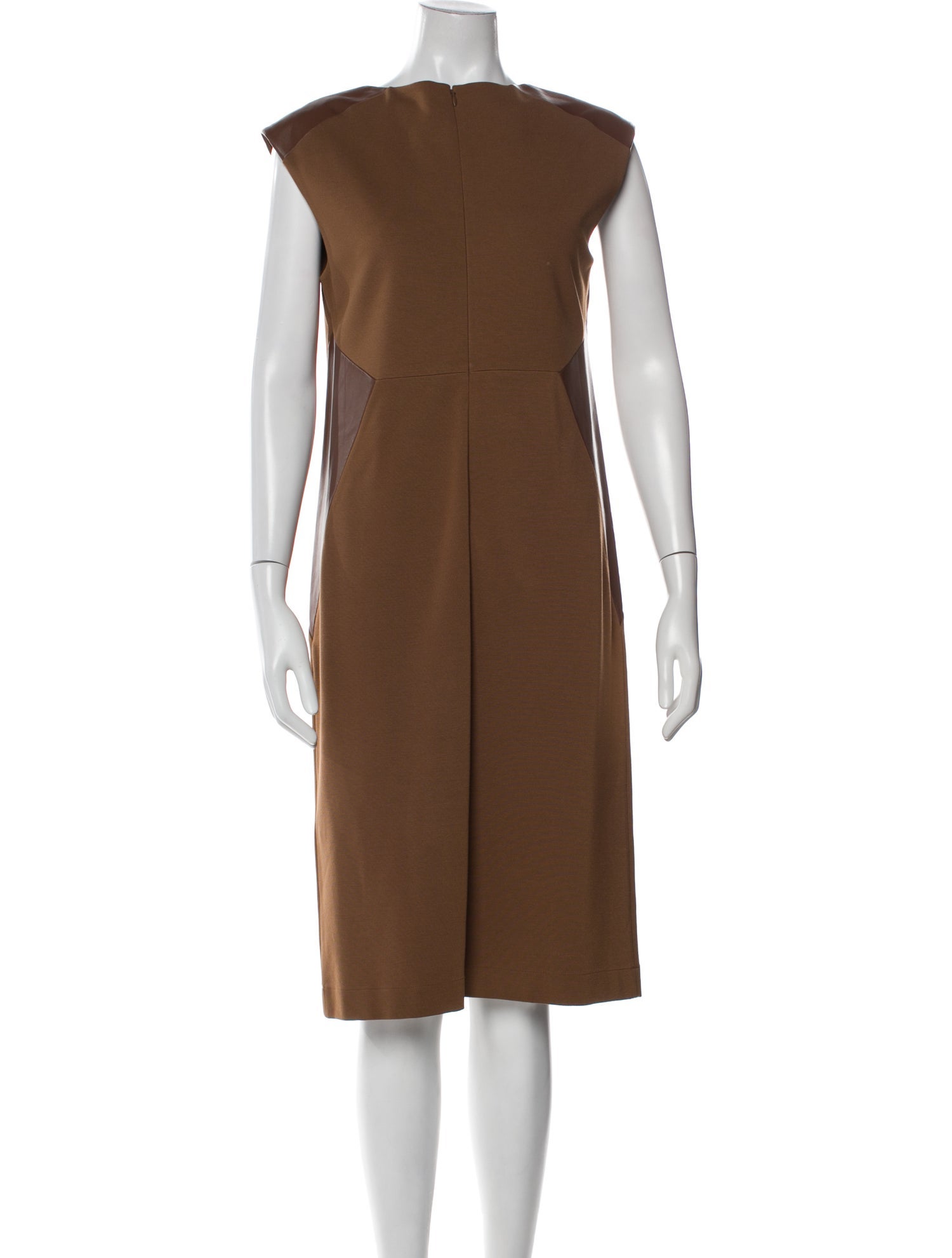 Lafayette 148 Bateau Neckline Midi Length Dress