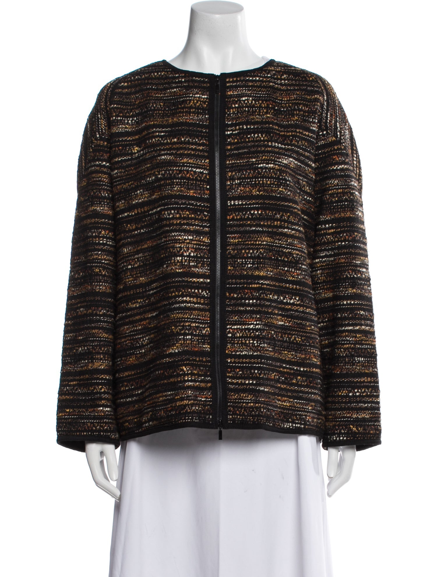 Lafayette 148 Striped Evening Jacket