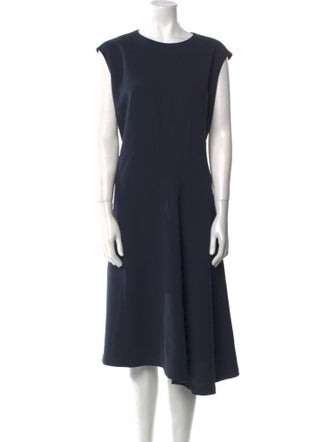 Lafayette 148 Bateau Neckline Midi Length Dress
