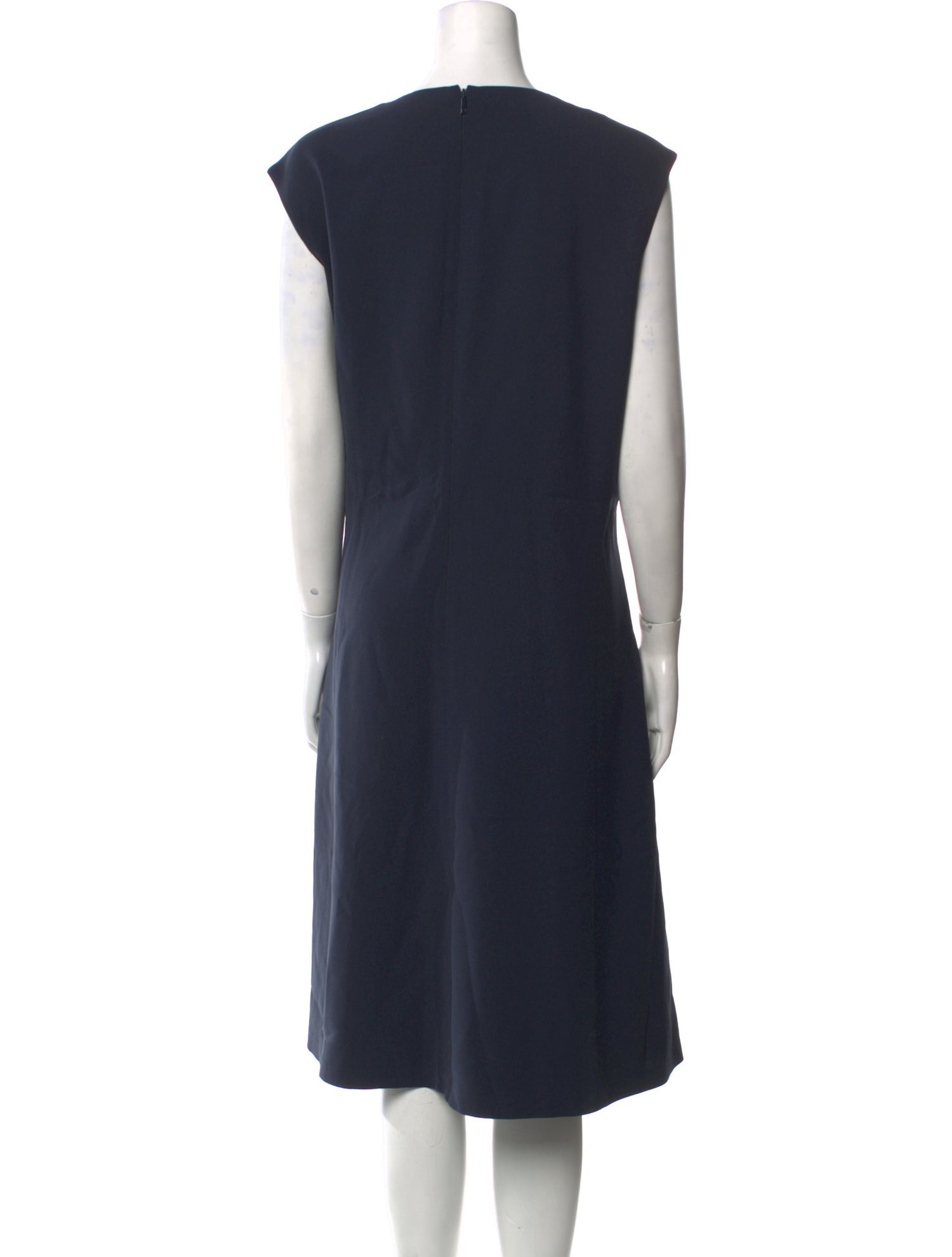 Lafayette 148 Bateau Neckline Midi Length Dress