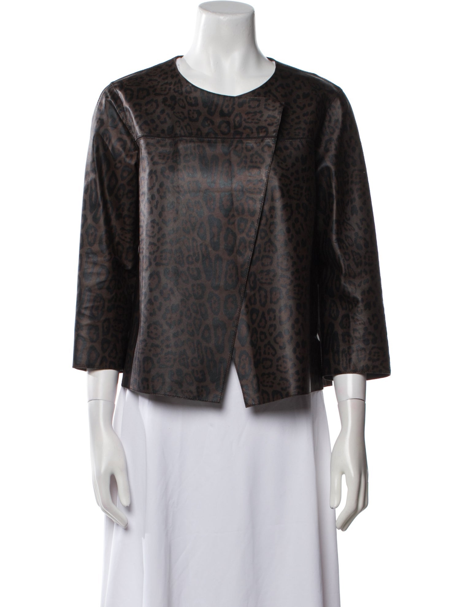 Lafayette 148 Leather Evening Jacket