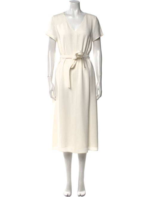 Lafayette 148 V-Neck Midi Length Dress