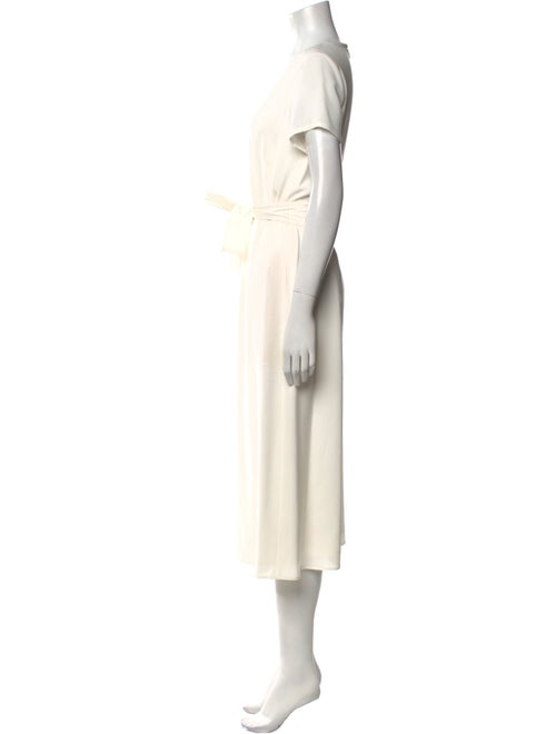 Lafayette 148 V-Neck Midi Length Dress