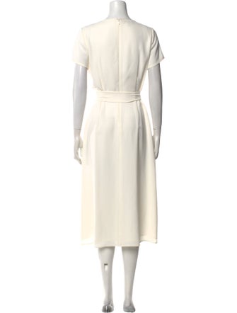 Lafayette 148 V-Neck Midi Length Dress