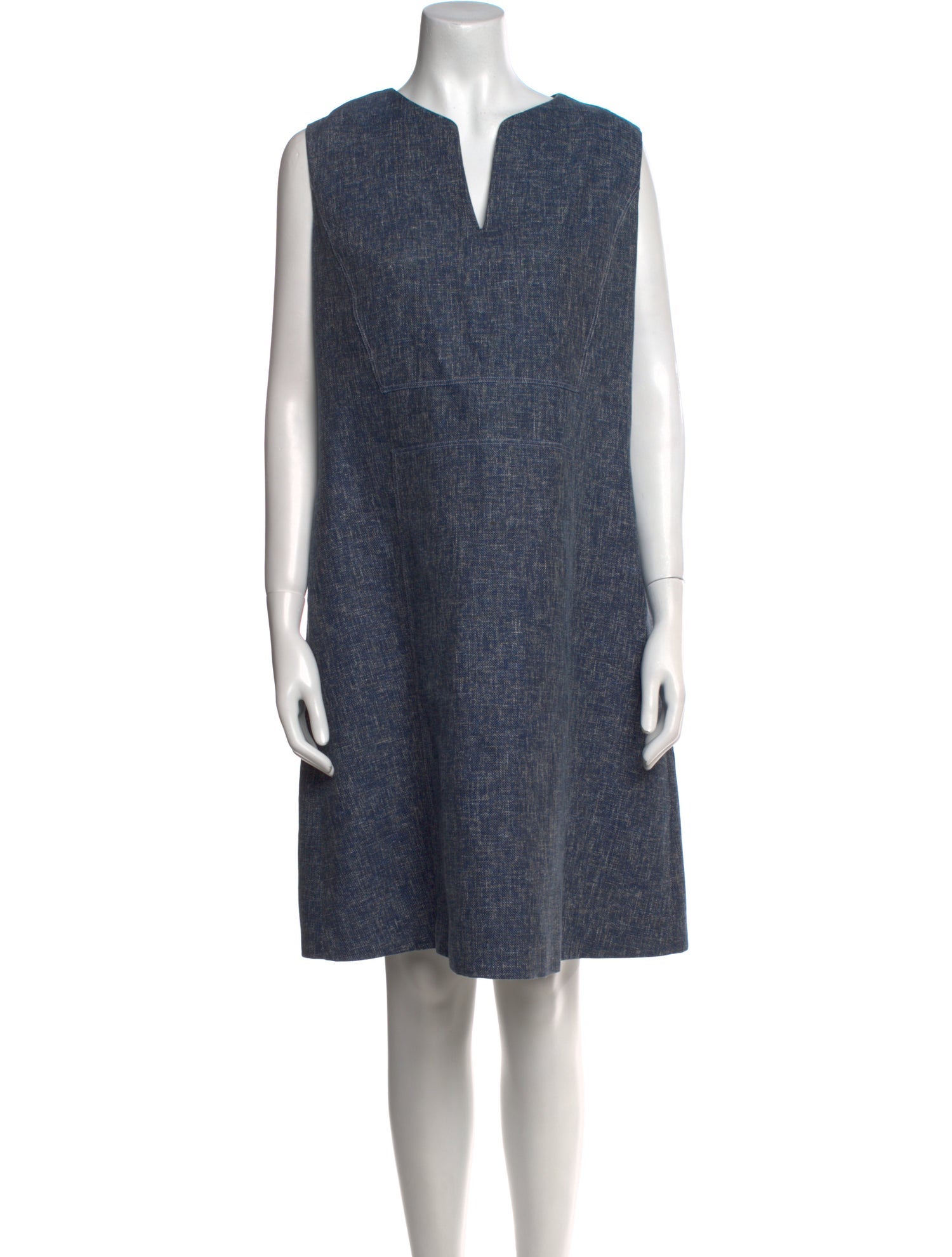 Lafayette 148 V-Neck Knee-Length Dress