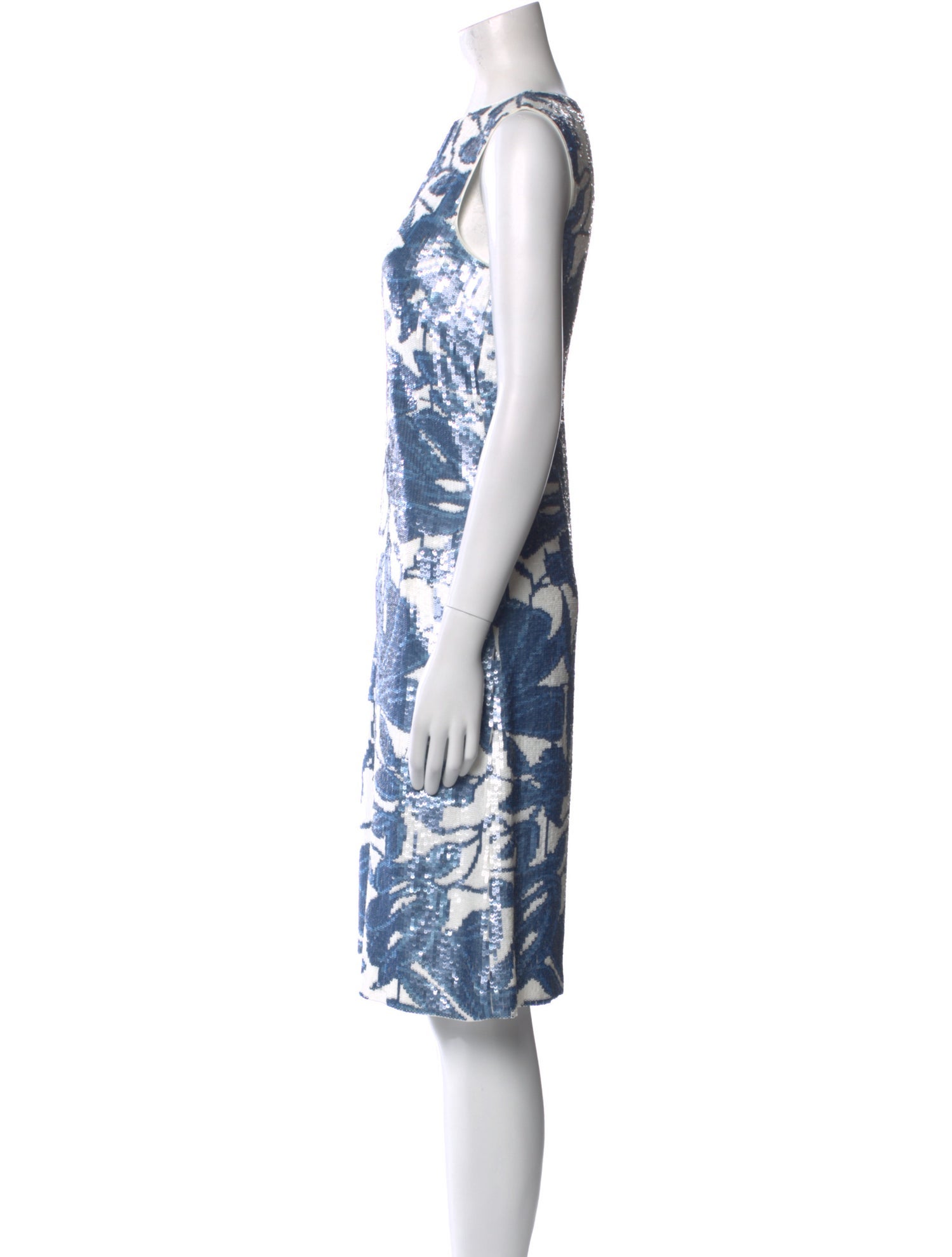 Lafayette 148 Printed Knee-Length Dress w/ Tags