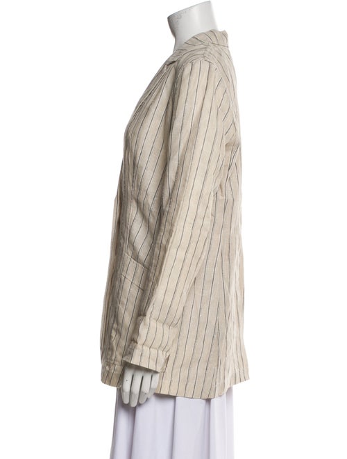 Lafayette 148 Linen Striped Blazer
