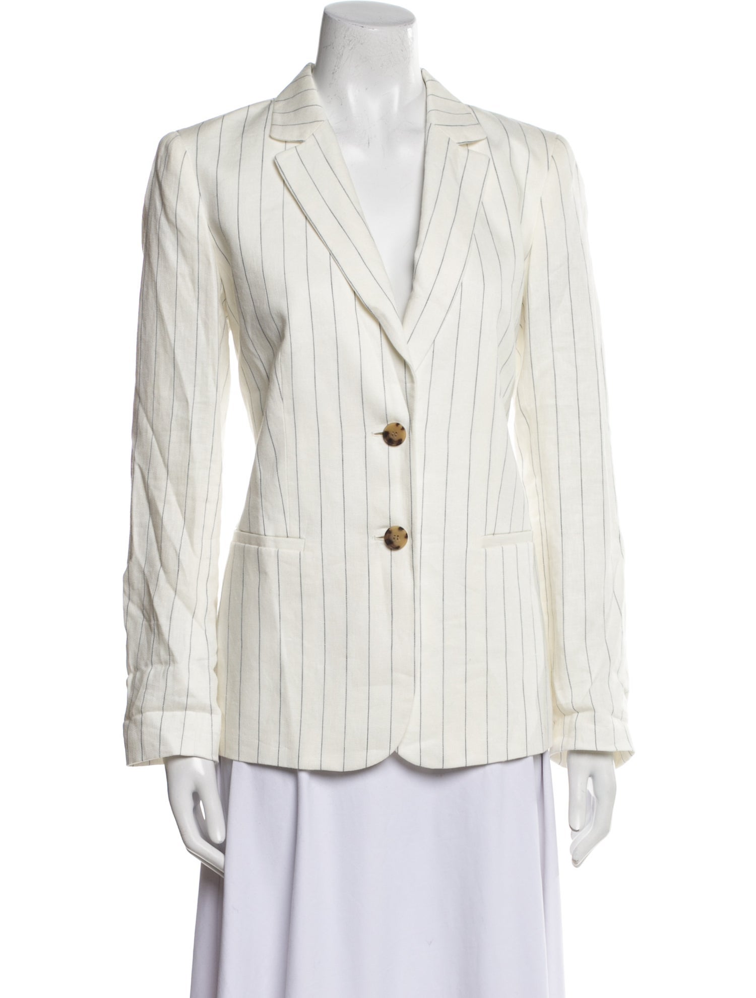 Lafayette 148 Linen Striped Blazer w/ Tags