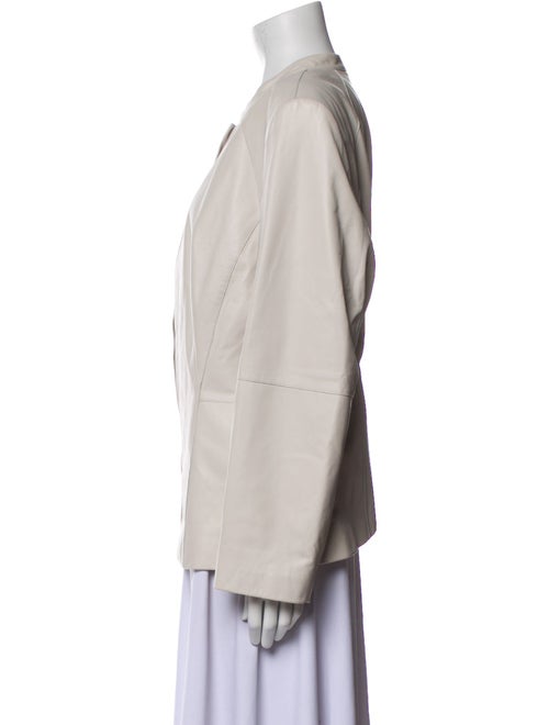 Lafayette 148 Leather Bomber Jacket