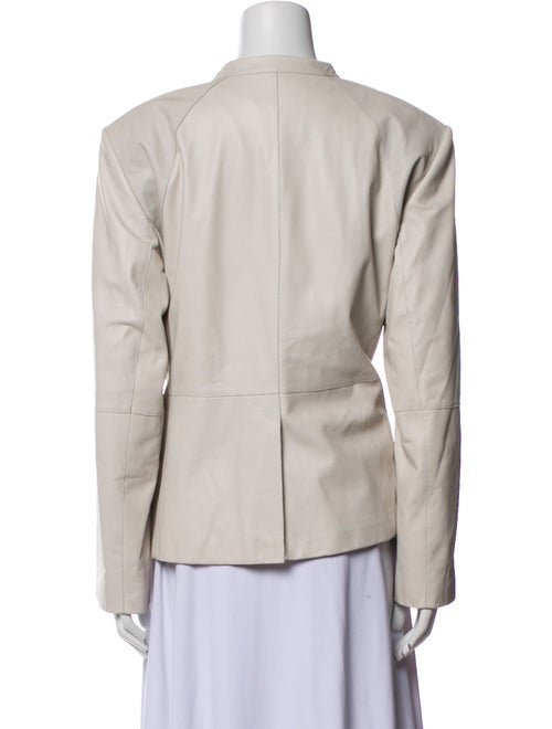 Lafayette 148 Leather Bomber Jacket