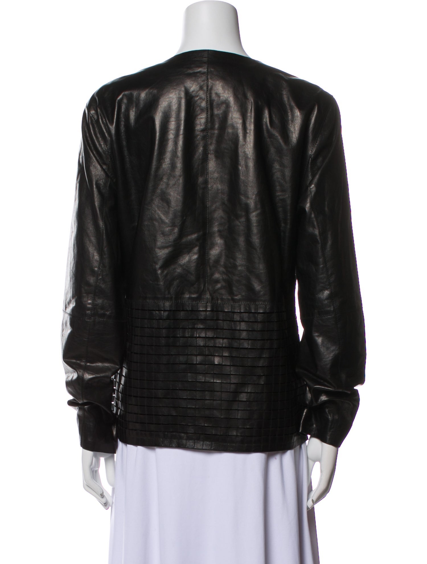 Lafayette 148 Leather Bomber Jacket