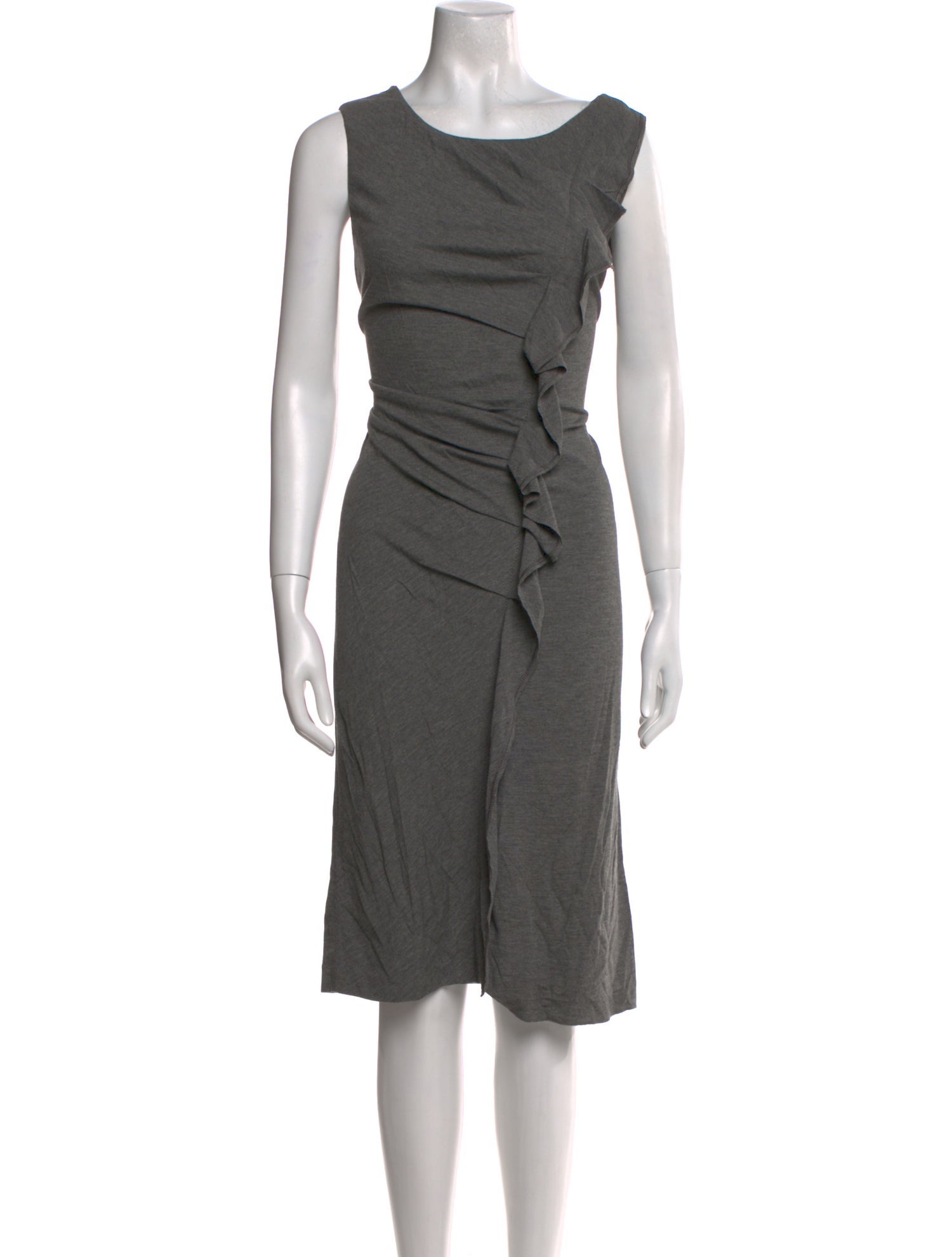 Lafayette 148 Bateau Neckline Knee-Length Dress