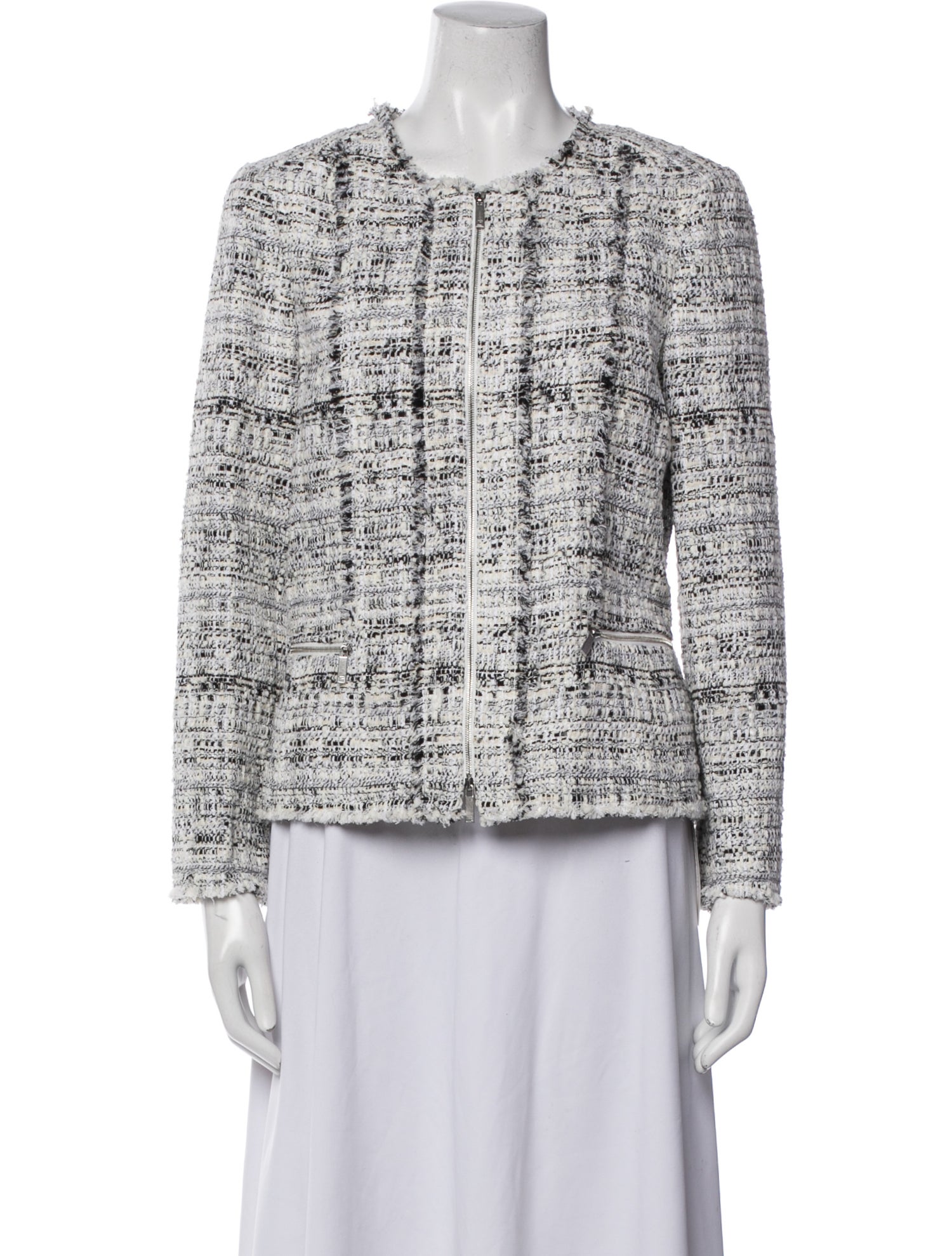 Lafayette 148 Tweed Pattern Evening Jacket