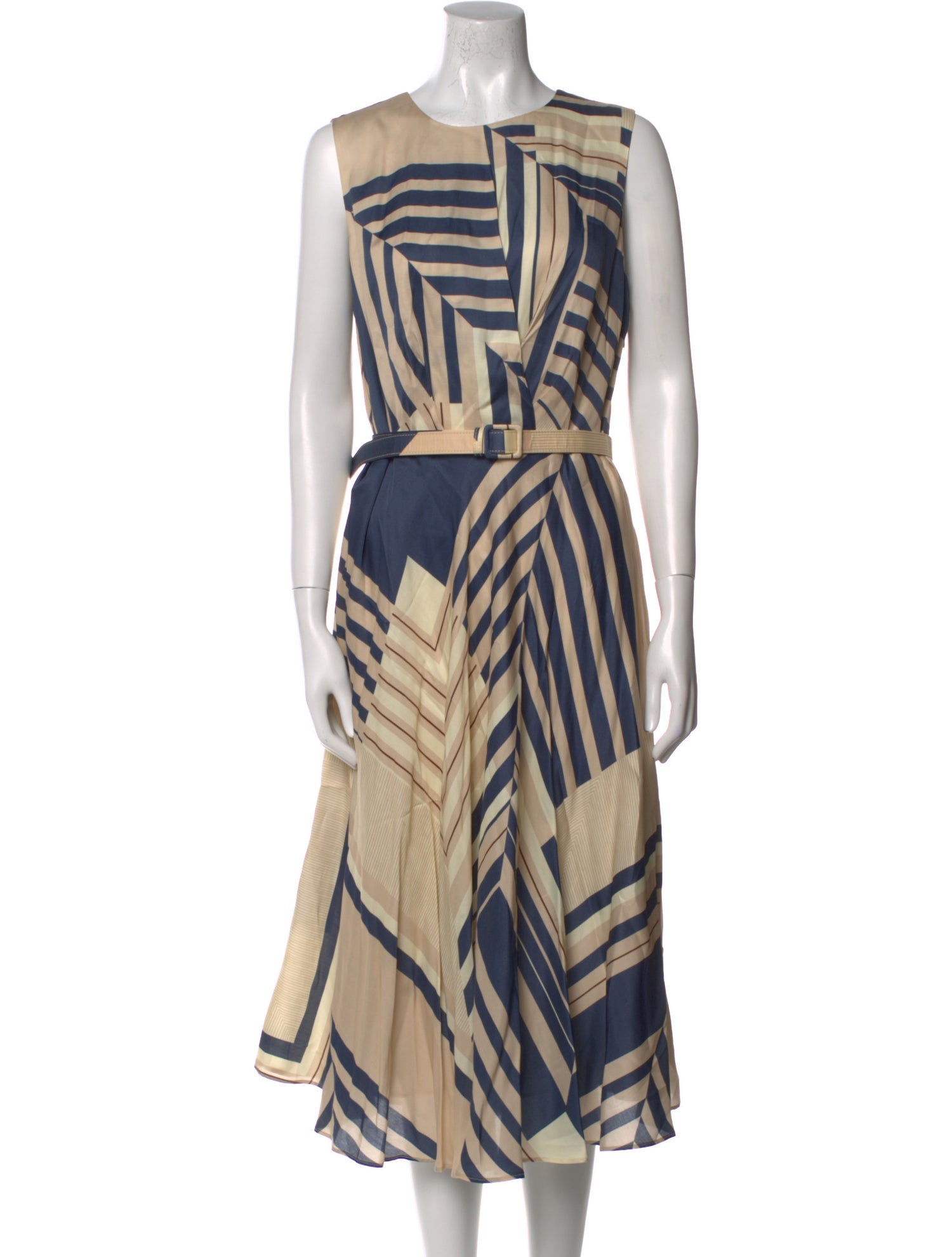 Lafayette 148 Striped Long Dress w/ Tags
