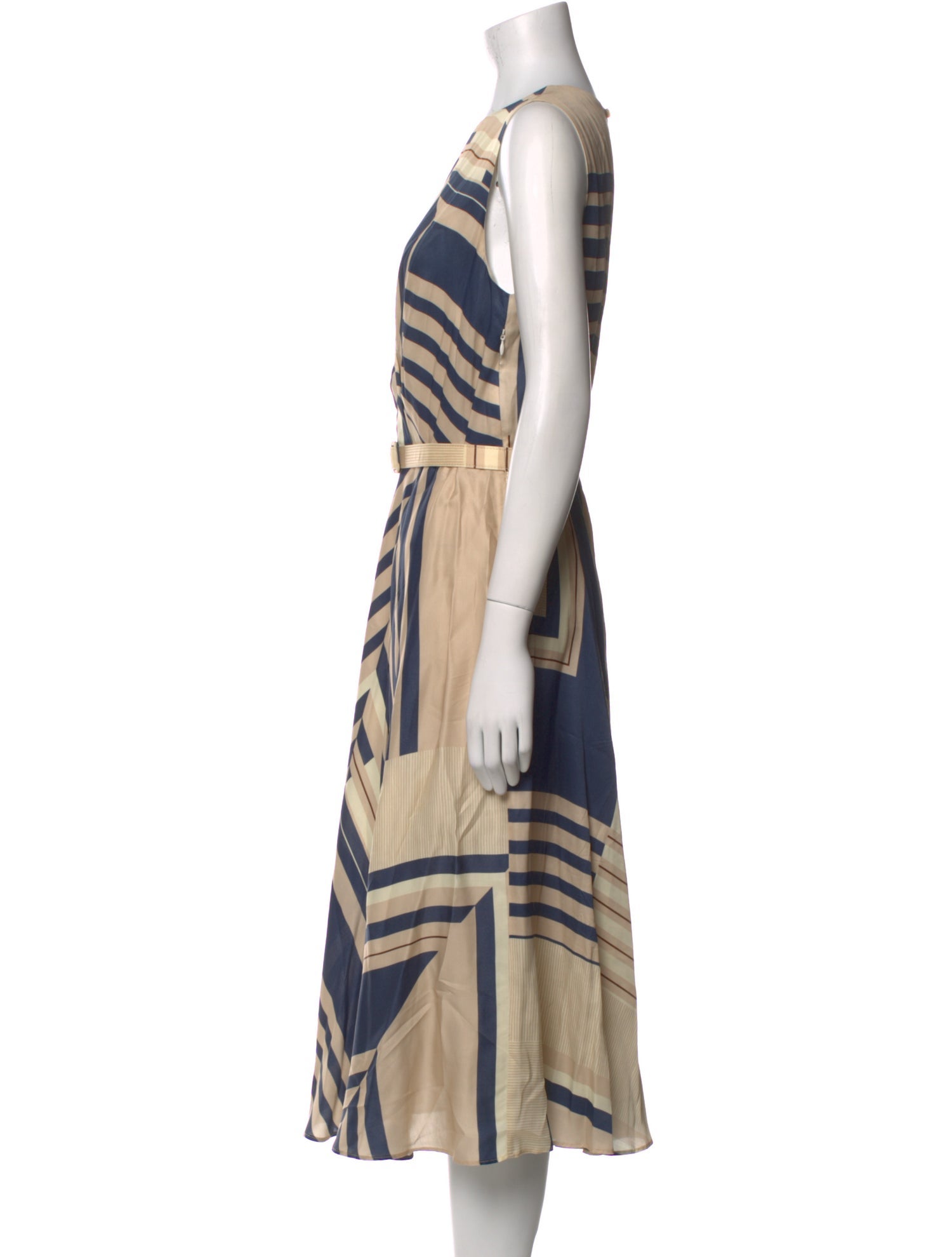 Lafayette 148 Striped Long Dress w/ Tags