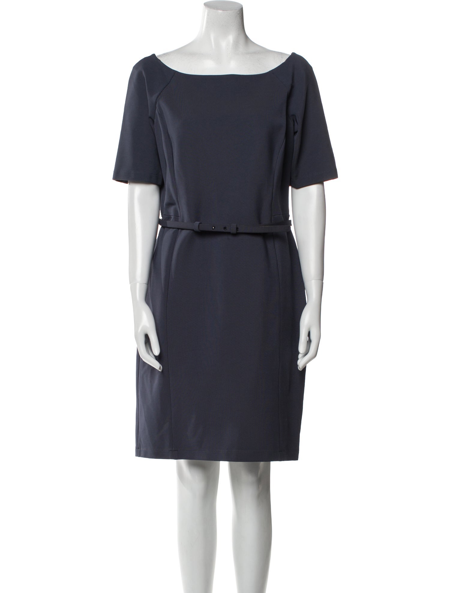 Lafayette 148 Bateau Neckline Knee-Length Dress