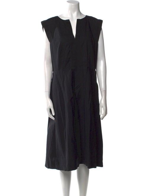 Lafayette 148 V-Neck Midi Length Dress