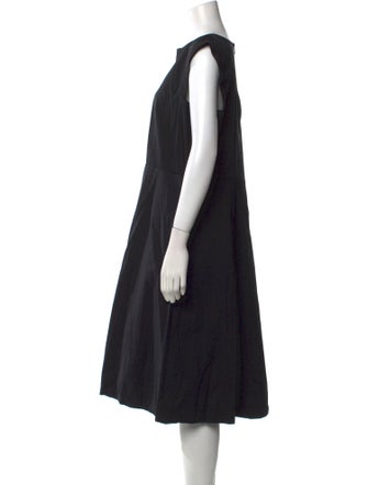 Lafayette 148 V-Neck Midi Length Dress