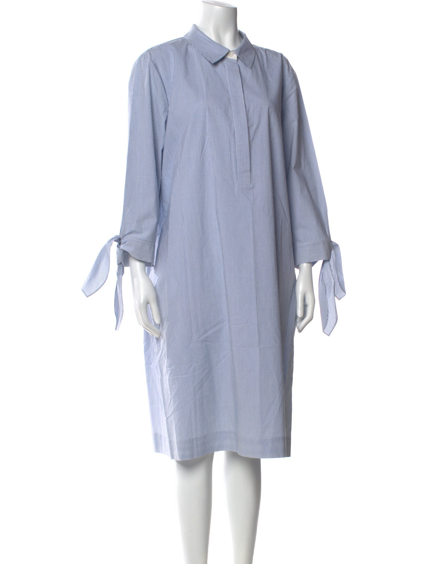 Lafayette 148 Striped Knee-Length Dress