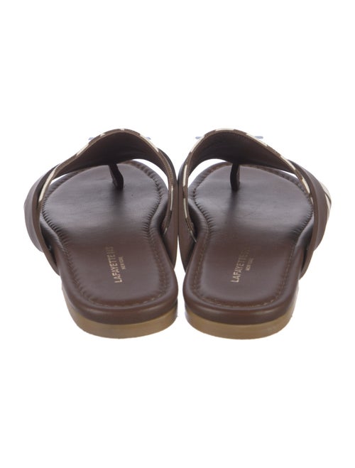 Lafayette 148 Leather Printed Slides