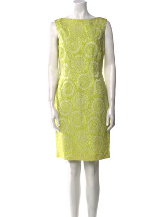 Lafayette 148 Bateau Neckline Mini Dress