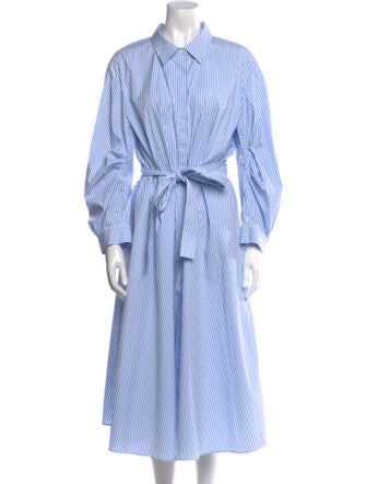 Lafayette 148 Striped Long Dress