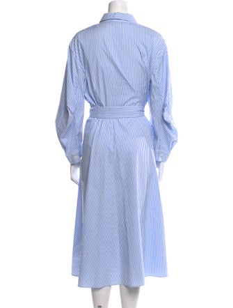 Lafayette 148 Striped Long Dress