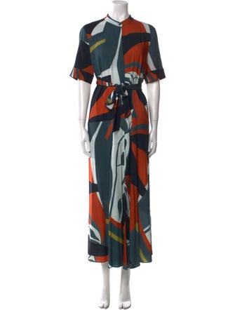Lafayette 148 Printed Long Dress