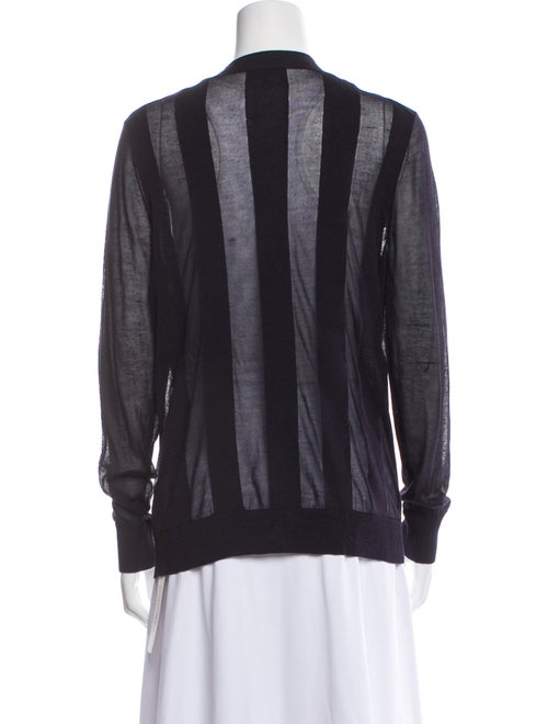 Lafayette 148 Leather Striped Bomber Jacket