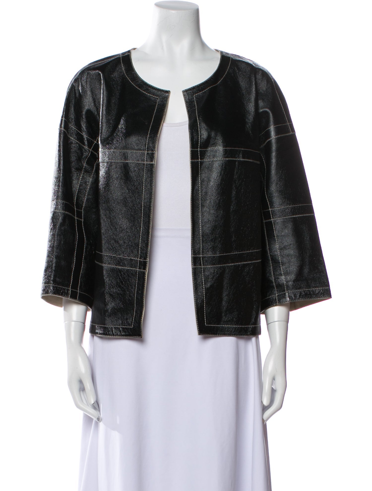 Lafayette 148 Leather Evening Jacket