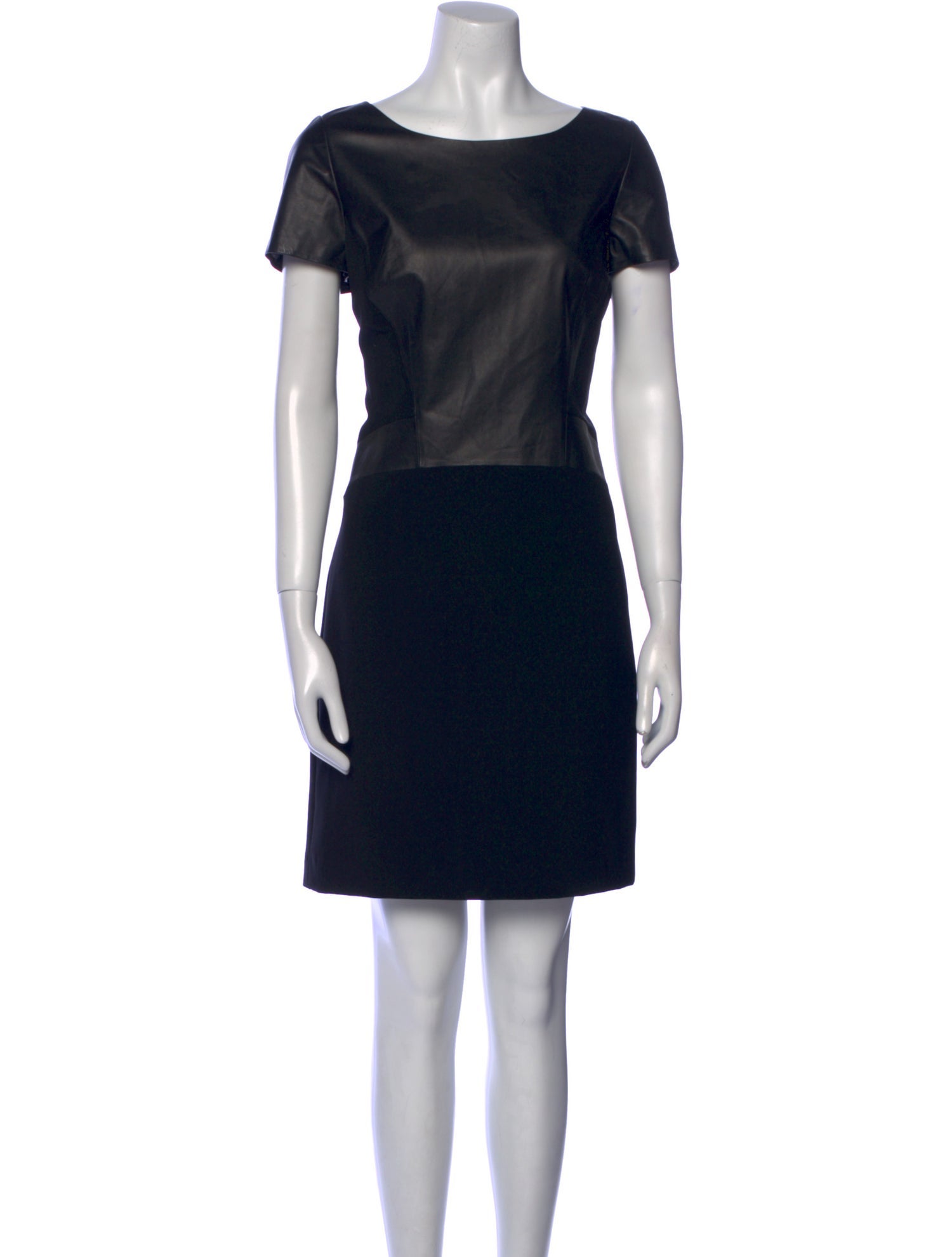 Lafayette 148 Bateau Neckline Mini Dress