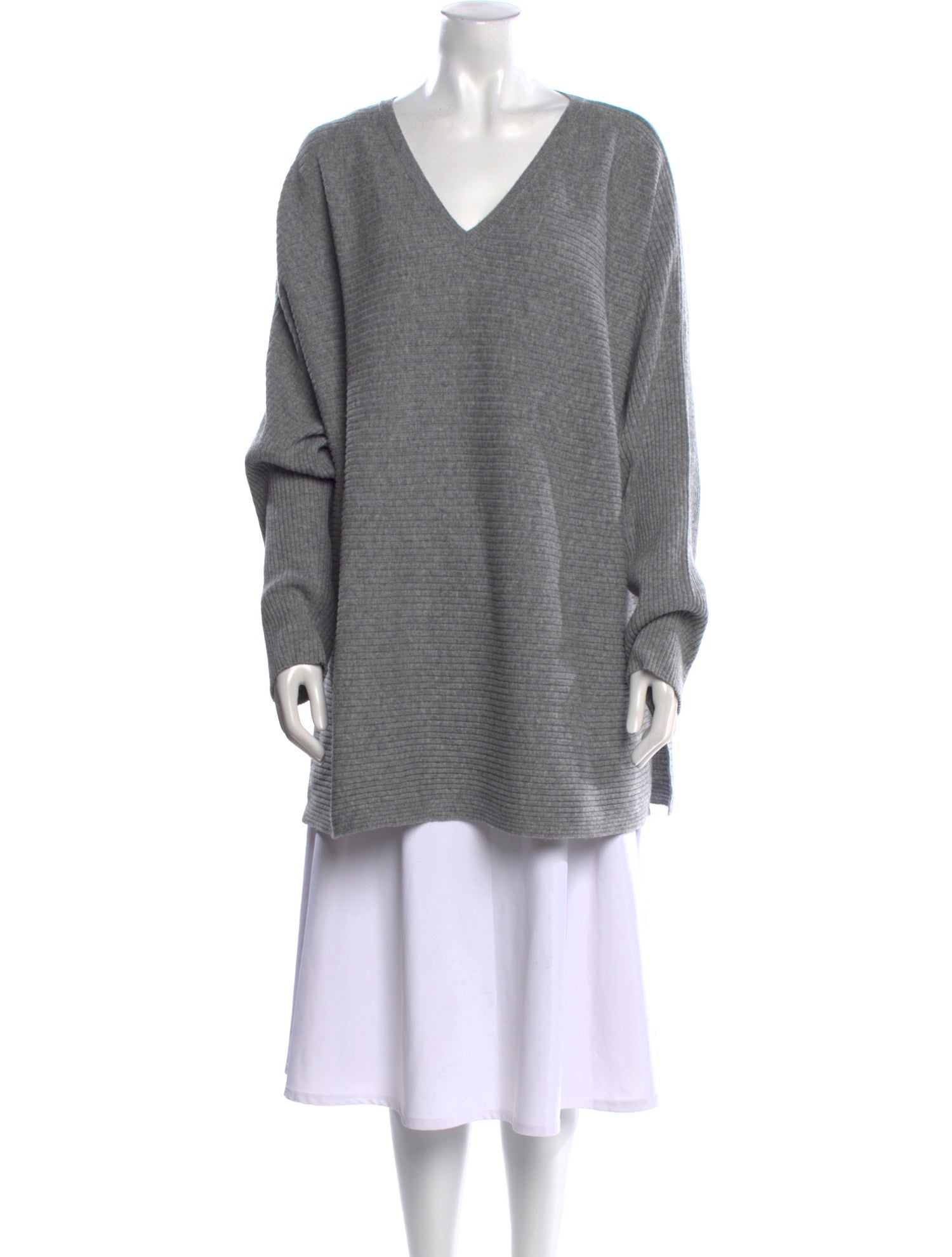 Lafayette 148 Wool V-Neck Sweater