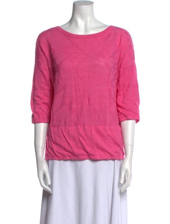 Lafayette 148 Linen Scoop Neck Sweater