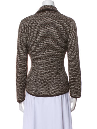 Lafayette 148 Nylon Tweed Pattern Blazer