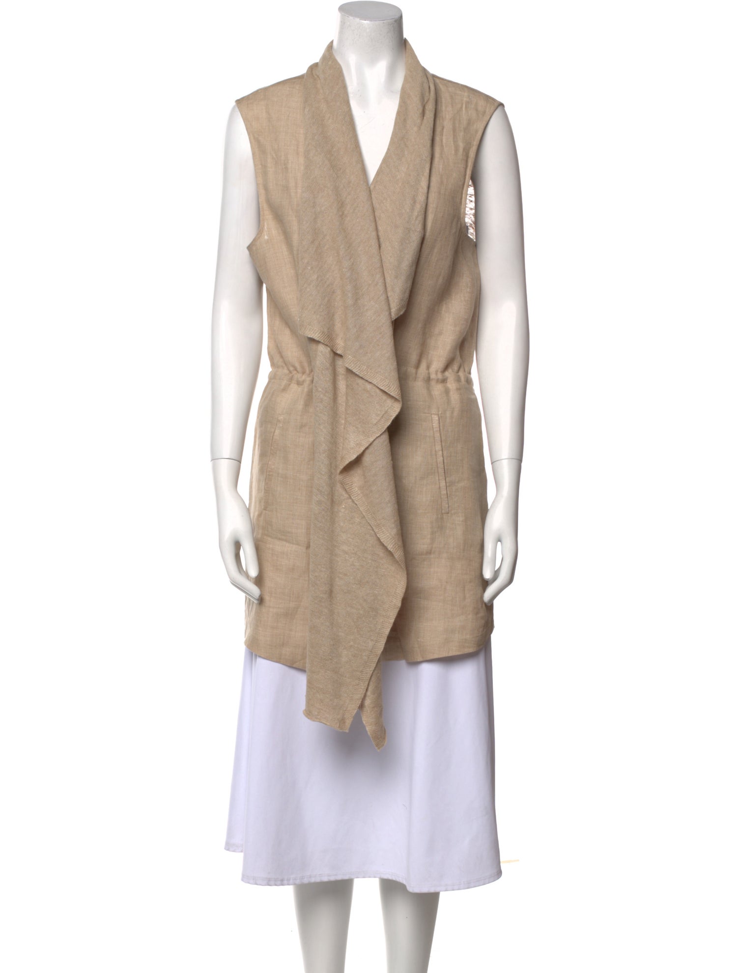 Lafayette 148 Linen V-Neck Sweater