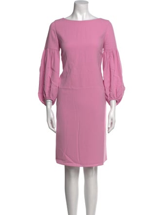 Lafayette 148 Bateau Neckline Knee-Length Dress